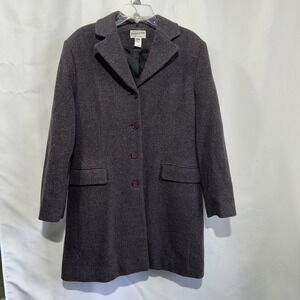 Pendleton Wool Coat Long  Trench Women's Size 14 Gray